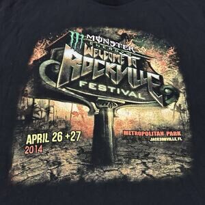 Welcome To Rockville 2014 Shirt Monster Jacksonville Rob Zombie XXL?